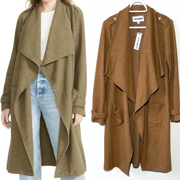 Steve Madden Knit Jacket Open Front Cardigan - Picture 1 of 7
